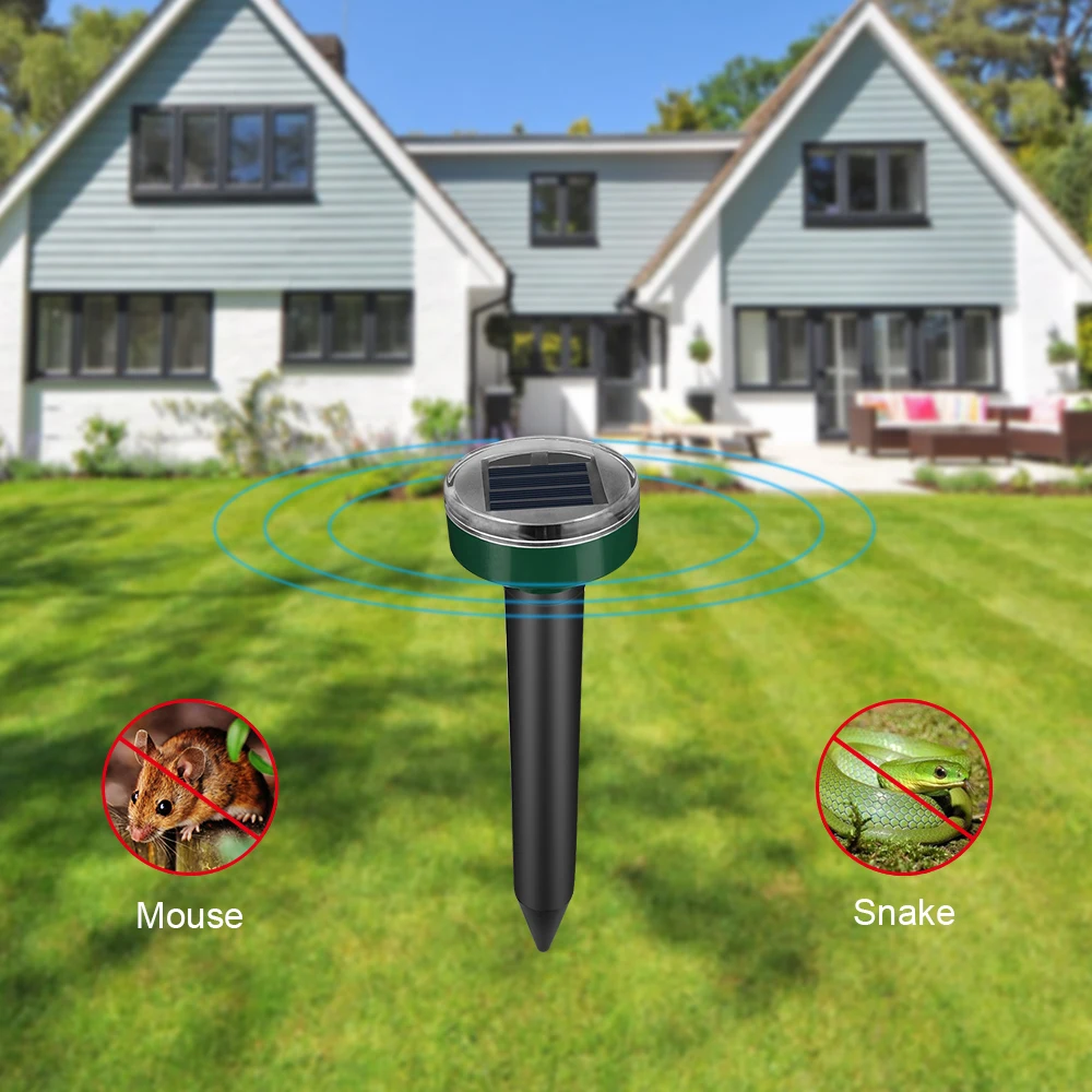 Solar Powered Ultrasonic Gopher Mole Snake Mouse Sonic Wave Rodents Pest killer Repeller Control lamp for Outdoor Garden
Solar Powered Ultrasonic Gopher Mole Snake Mouse Sonic Wave Rodents Pest killer Repeller Control lamp for Outdoor Garden