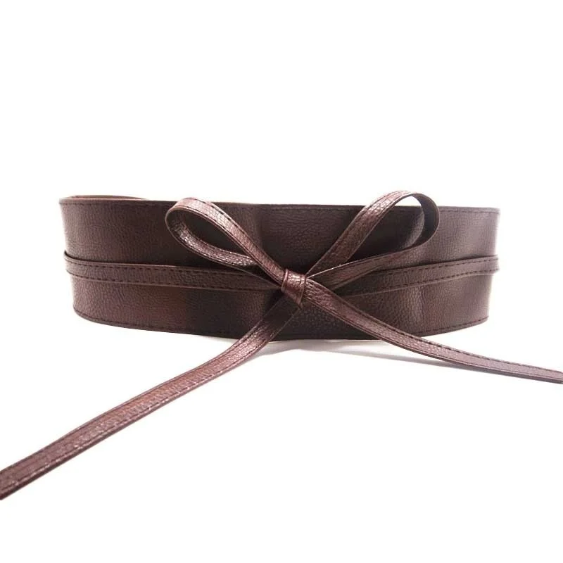 New Fashion Women Belt Soft PU Leather Wide Self Tie Wrap Around Waist Band Dress Belt MUG88
New Fashion Women Belt Soft PU Leather Wide Self Tie Wrap Around Waist Band Dress Belt MUG88