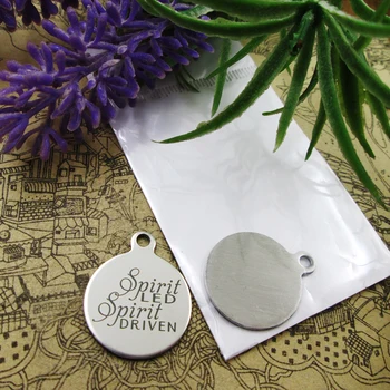 20pcs--"Spirit Led Spirit Driven"stainless steel charms 5 styles for choosing DIY Charms for necklace bracelets
20pcs--"Spirit Led Spirit Driven"stainless steel charms 5 styles for choosing DIY Charms for necklace bracelets