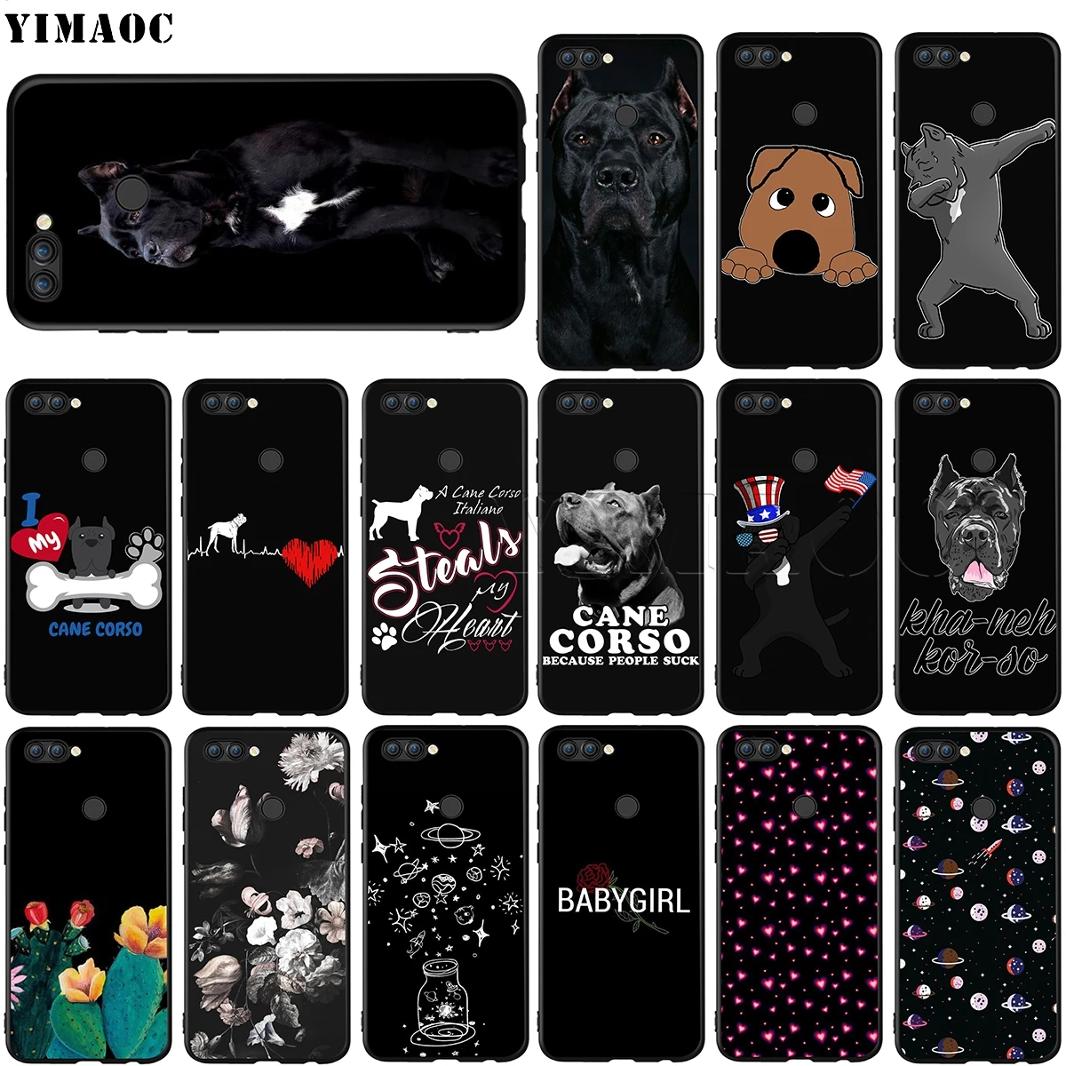 Силиконовый чехол YIMAOC Cane Corso для Huawei Honor Mate P smart Y7 Y9 8C 30 20 10 8x Nova 3i 3 Lite Pro Prime 2018 2019 |