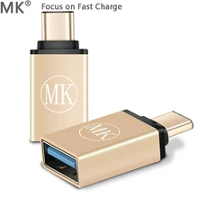 Original MK for LETV Xiaomi Type-C to OTG Adapter Cable USB 3.1 for Pro5 Mobile Phone USB Data Line Adapter 3 Free Shipping