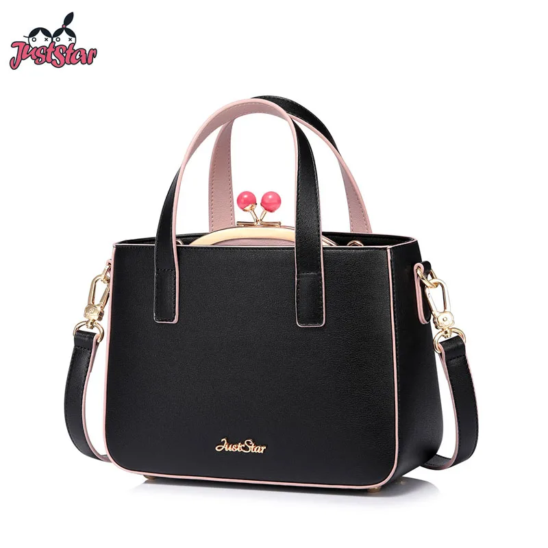 

JUST STAR Brand Women's PU Leather Handbags Ladies Fashion Composite Bag Tote Purse Female All-match Hasp Crossbody Bags