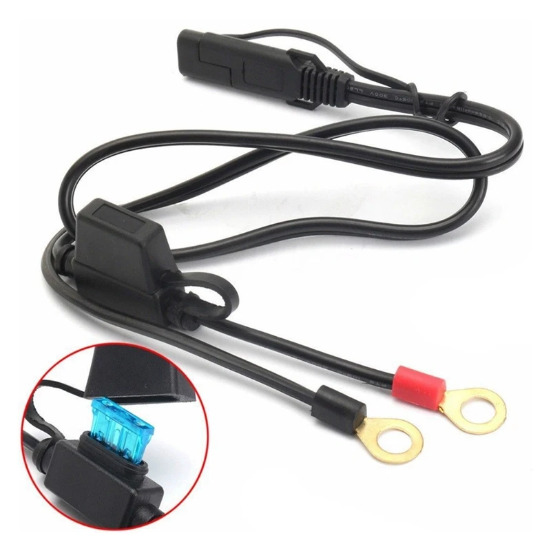 Motorcycle Cable Electric Car Charging Line Solar Cell Cable Round Terminal SAE Line with 10A Fuse
Motorcycle Cable Electric Car Charging Line Solar Cell Cable Round Terminal SAE Line with 10A Fuse