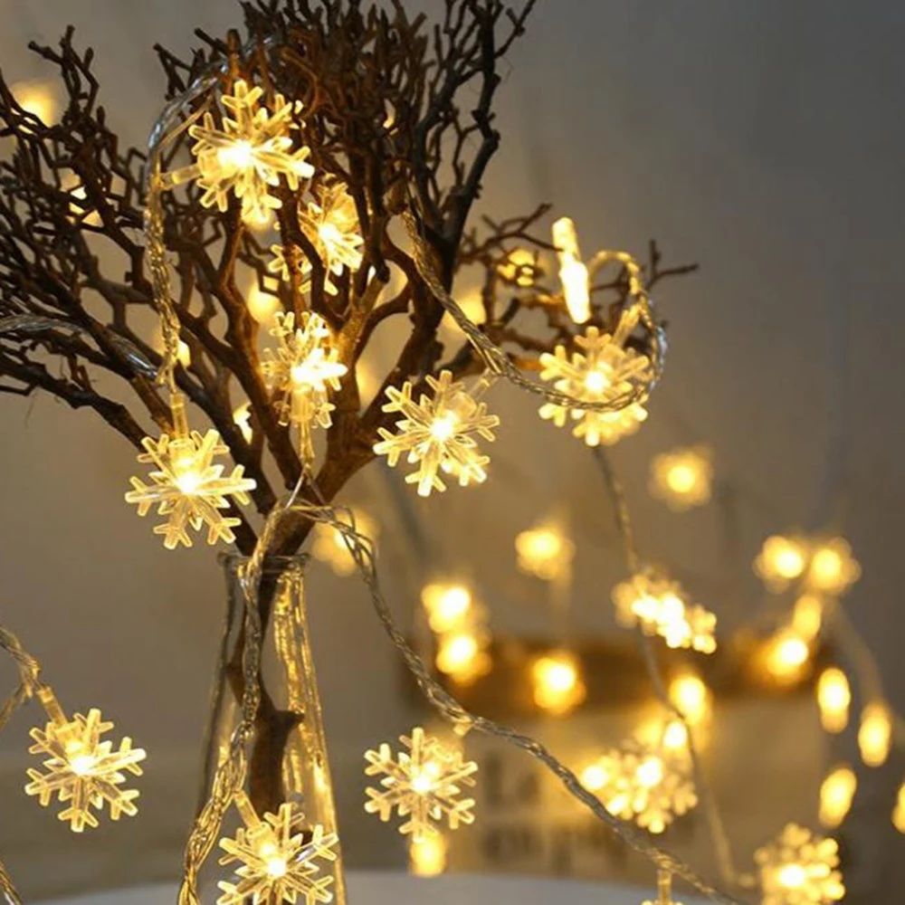 Snowflake Fairy Garland 10 LED String Light For Christmas New Year Party Decoration Winter Gift Lanterns Battery USB Lights IQ
Snowflake Fairy Garland 10 LED String Light For Christmas New Year Party Decoration Winter Gift Lanterns Battery USB Lights IQ