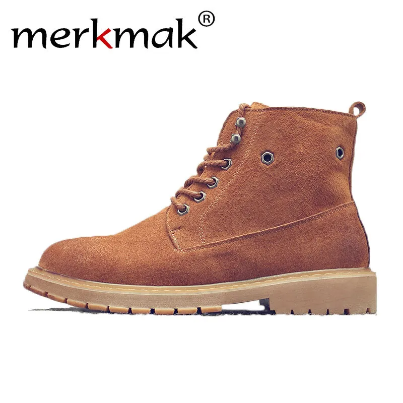Merkmak New Men Ankle Boots Genuine Leather Mens Lace Up Leather Shoes Black Grey Yellow Man Snow Boot Fashion Italian Style
Merkmak New Men Ankle Boots Genuine Leather Mens Lace Up Leather Shoes Black Grey Yellow Man Snow Boot Fashion Italian Style