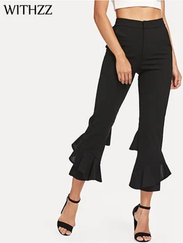 WITHZZ Micro-elastic Solid Color Women's Casual Women's Pants for Women Flares Fashionable Trousers Clothes Black
WITHZZ Micro-elastic Solid Color Women's Casual Women's Pants for Women Flares Fashionable Trousers Clothes Black