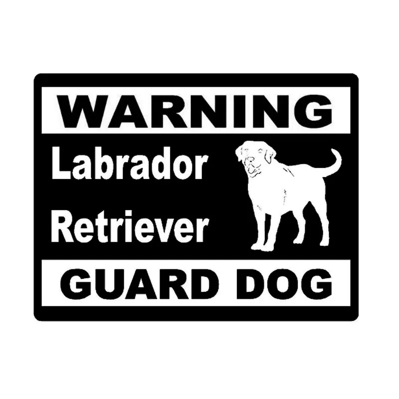 13cm*9.8cm Personality Style Labrador Retriever Warning Guard Dog Car Tail Vinyl Car Stickers C5-1902
13cm*9.8cm Personality Style Labrador Retriever Warning Guard Dog Car Tail Vinyl Car Stickers C5-1902