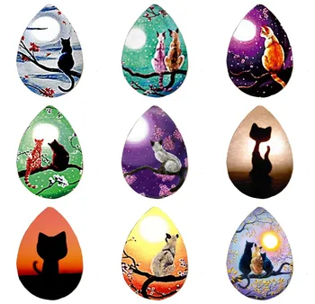 Hot sale5pcs18*25mmBlack Silhouette Siamese Cats Pendant Animal Handmade Photo Glass Drop Style Cabochons Jewelry Accessories
Hot sale5pcs18*25mmBlack Silhouette Siamese Cats Pendant Animal Handmade Photo Glass Drop Style Cabochons Jewelry Accessories