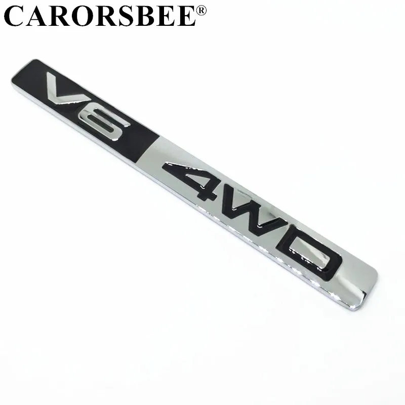 Chrome Metal V6 4WD Emblem Badge 3D Logo Decal Car sticker Auto Accessories for Mazda KIA Renault TOYOTA BMW Ford Mazda Citroen
Chrome Metal V6 4WD Emblem Badge 3D Logo Decal Car sticker Auto Accessories for Mazda KIA Renault TOYOTA BMW Ford Mazda Citroen