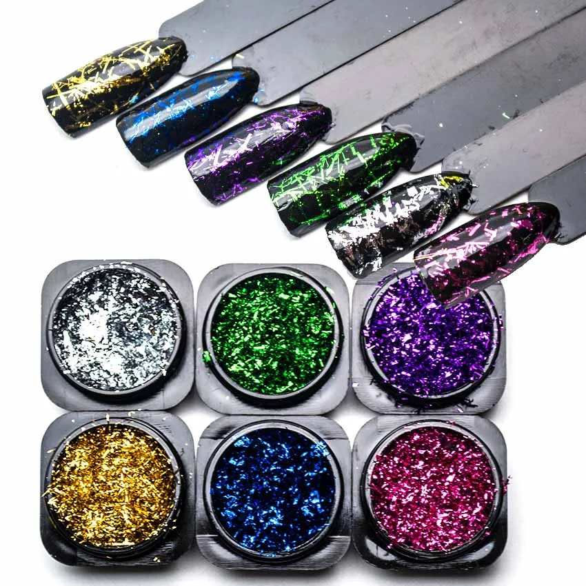 Multiple Colors Nail Art Glitter Silk Stripes Lines Sequins Magic Mirror Effect Chrome Powder Aluminum Foil Flakes 4SSF3001
Multiple Colors Nail Art Glitter Silk Stripes Lines Sequins Magic Mirror Effect Chrome Powder Aluminum Foil Flakes 4SSF3001