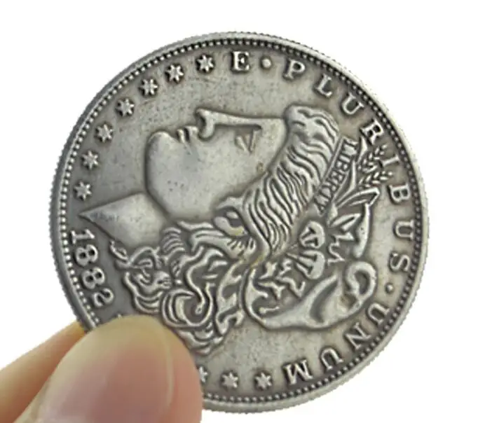 3pcs Steel Morgan Dollar (3.8cm Dia) Magic Tricks Fun Close Up Magic Accessories Gimmick Appearing/Disappearing Coin Magie Props
3pcs Steel Morgan Dollar (3.8cm Dia) Magic Tricks Fun Close Up Magic Accessories Gimmick Appearing/Disappearing Coin Magie Props