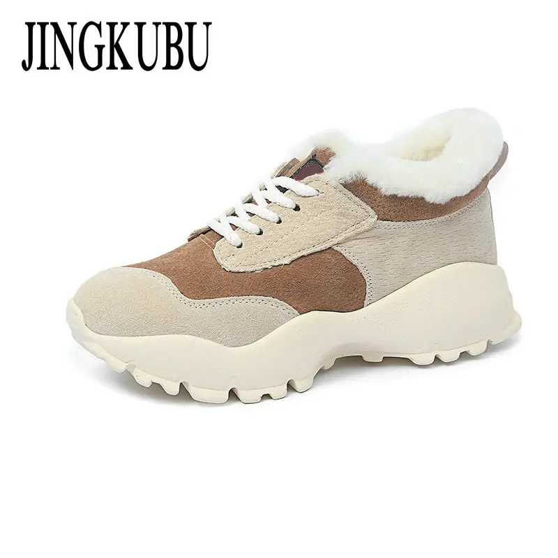 JINGWKUBU NEW Omen Boots Female Winter Shoes Woman Warm Snow Boots Fashion Ankle Boots Black white Casual Shoes Woman Size 35-40
JINGWKUBU NEW Omen Boots Female Winter Shoes Woman Warm Snow Boots Fashion Ankle Boots Black white Casual Shoes Woman Size 35-40