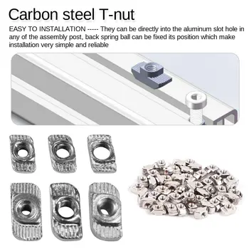 50pcs/lot 3D Printer Parts M3/M4/M5 Carbon Steel T type Nuts Fastener Aluminum Connector connecting wires electrical components
50pcs/lot 3D Printer Parts M3/M4/M5 Carbon Steel T type Nuts Fastener Aluminum Connector connecting wires electrical components
