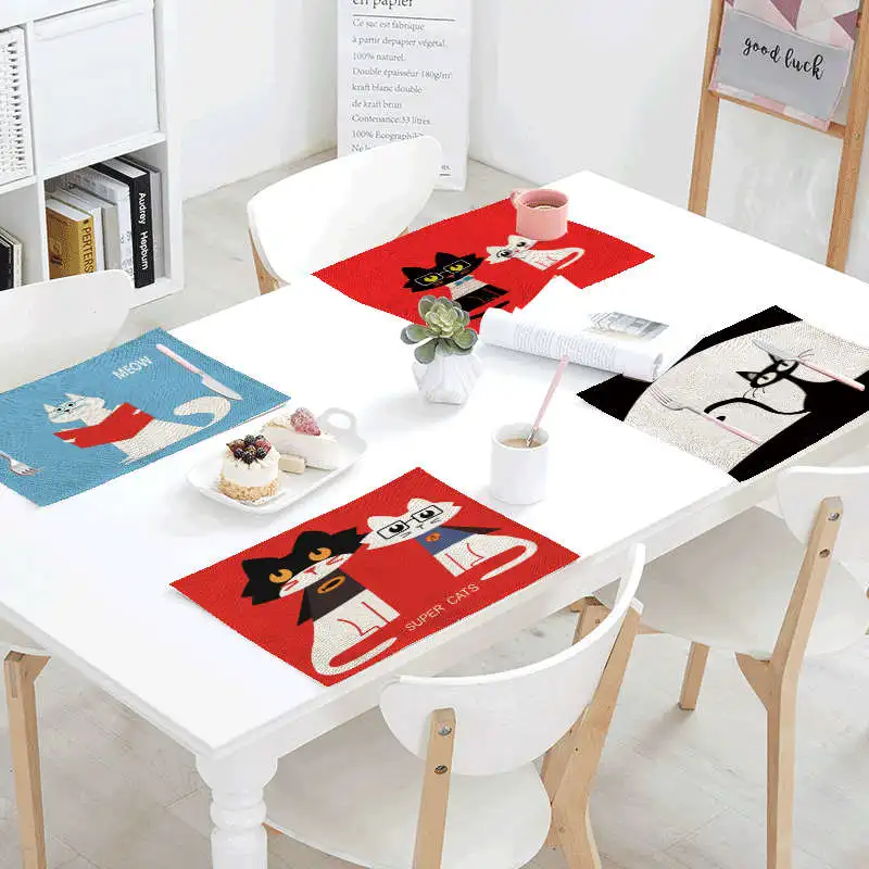 Fantasy Fantasy Cartoon Style Cat Sheet Napkins Print Place Mat Ninja Linen Servilletas Restaurant Table Kitchen Decoration
Fantasy Fantasy Cartoon Style Cat Sheet Napkins Print Place Mat Ninja Linen Servilletas Restaurant Table Kitchen Decoration