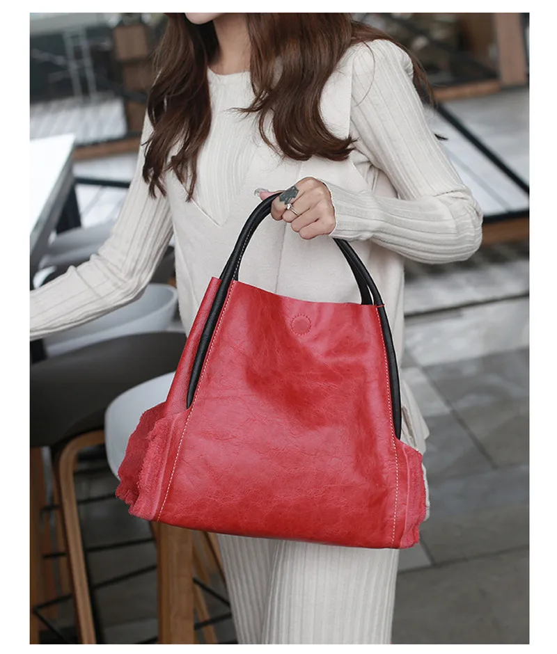 Nesitu High Quality Vintage Casual Red Blue Black Vegetable Tanned Full Grain Genuine Leather Women Handbags Female Bag Tote M7
Nesitu High Quality Vintage Casual Red Blue Black Vegetable Tanned Full Grain Genuine Leather Women Handbags Female Bag Tote M7