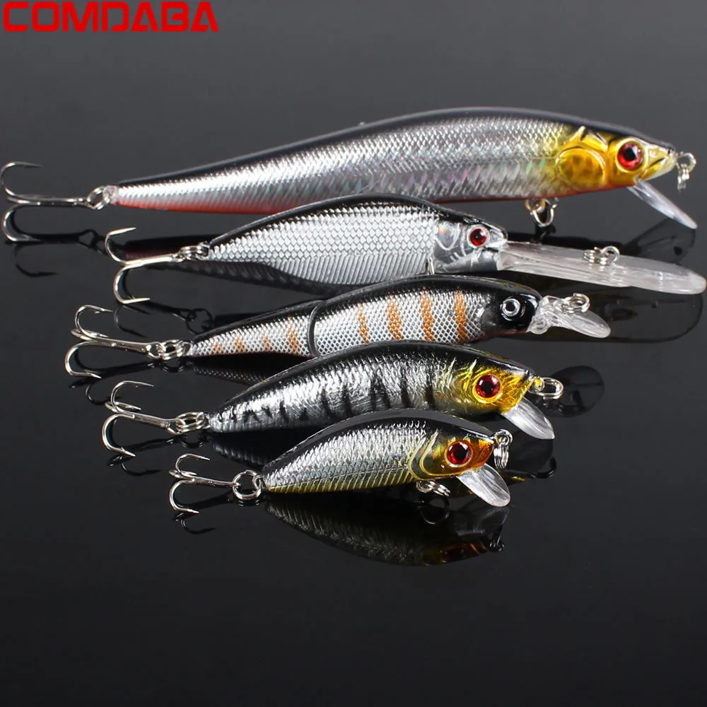 5pcs/Lot Fishing Lures Set Mixed 5 Models Minnows Bait Artificial Make Bass Crankbaits High Quality Wobblers Fishing Tackle
5pcs/Lot Fishing Lures Set Mixed 5 Models Minnows Bait Artificial Make Bass Crankbaits High Quality Wobblers Fishing Tackle