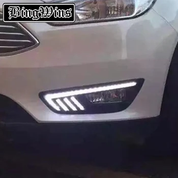 Car Styling DRL Lamp LED Daytime Running Light With Yellow Turn Signal Function ABS Cover For Ford Focus 2015 2016 LED Daylights
Car Styling DRL Lamp LED Daytime Running Light With Yellow Turn Signal Function ABS Cover For Ford Focus 2015 2016 LED Daylights