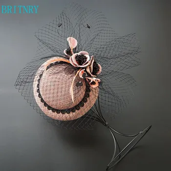 BRITNRY Vintage Small Wedding Hat Flowers with Tulle Bridal Hats Wedding Eveing Party Hats Real Photos
BRITNRY Vintage Small Wedding Hat Flowers with Tulle Bridal Hats Wedding Eveing Party Hats Real Photos