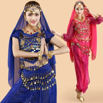 Belly Dance Costumes For Women 4pcs/5pcs Tops+Pant Bollywood Professional Practice Clothing BellyDance Dress Dance Wear BL1525
Belly Dance Costumes For Women 4pcs/5pcs Tops+Pant Bollywood Professional Practice Clothing BellyDance Dress Dance Wear BL1525