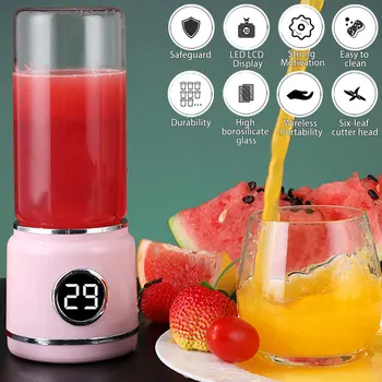 420ml Portable Electric Juicer USB Mini Fruit Mixers Juicers Bottle Multifunction Vegetable Fruit Food Juice Maker Machine
420ml Portable Electric Juicer USB Mini Fruit Mixers Juicers Bottle Multifunction Vegetable Fruit Food Juice Maker Machine