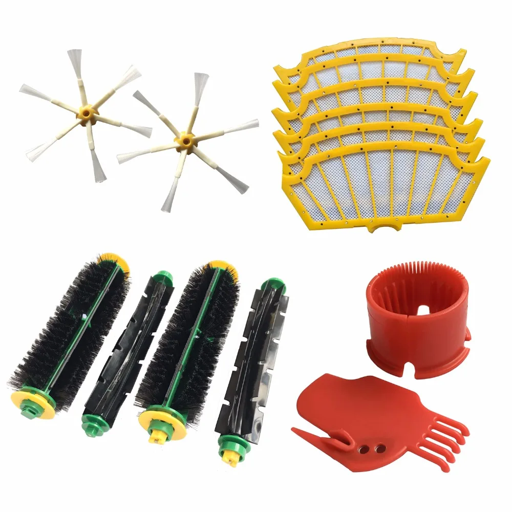 Filters, brushes, cleaning tool replacement kit for iRobot Roomba 500 Series 500 527 528 530 532 535 540 555 560 562 570 572 581
Filters, brushes, cleaning tool replacement kit for iRobot Roomba 500 Series 500 527 528 530 532 535 540 555 560 562 570 572 581