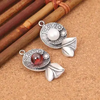 Handmade 100% 925 Silver Jewelry Charm Pure Silver Lotus Pearl Charm Thailand Pure Silver Small Charm DIY Jewelry Accessories
Handmade 100% 925 Silver Jewelry Charm Pure Silver Lotus Pearl Charm Thailand Pure Silver Small Charm DIY Jewelry Accessories