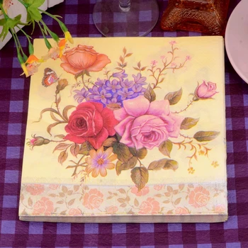HAOCHU 20Pcs/pack Wedding Decor Banquet Dinner Paper Napkins Love Rose Flower Tissue Decoupage Table Set Home Party Serviette
HAOCHU 20Pcs/pack Wedding Decor Banquet Dinner Paper Napkins Love Rose Flower Tissue Decoupage Table Set Home Party Serviette