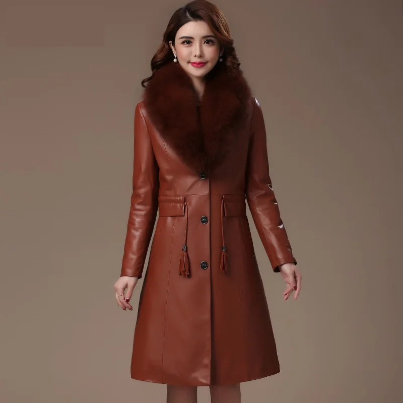 Haute couture Genuine leather jacket women sheepskin coat winter down jacket Fox fur collar lamb skin jacket for womens K4297
Haute couture Genuine leather jacket women sheepskin coat winter down jacket Fox fur collar lamb skin jacket for womens K4297