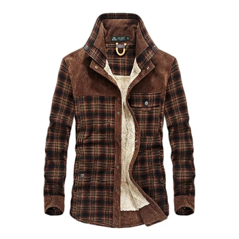 Casual Thicken Shirts Fashion Women Long Outerwear Plaid Wool Autumn Winter Shirt Overcoat For Men Clothing
Casual Thicken Shirts Fashion Women Long Outerwear Plaid Wool Autumn Winter Shirt Overcoat For Men Clothing
