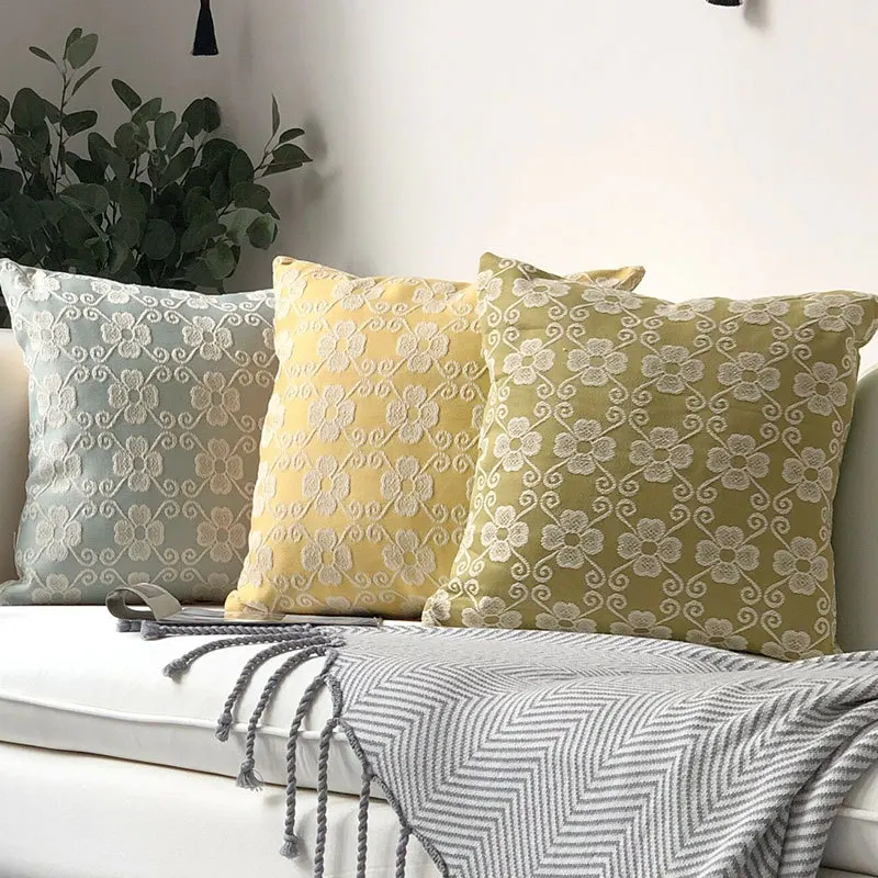Jacquard Pillow Cover Home Decor Floral Cushion Cover Yellow Blue Green Red Coffee Decoration Pillowcase decorative pillowsham
Jacquard Pillow Cover Home Decor Floral Cushion Cover Yellow Blue Green Red Coffee Decoration Pillowcase decorative pillowsham
