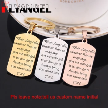 FLYANGEL Custom Engraved Name Initial Fashion Car Key Tag Exquisite Gifts Box Fireman Couple Lover Husband Dad Keychain Gifts
FLYANGEL Custom Engraved Name Initial Fashion Car Key Tag Exquisite Gifts Box Fireman Couple Lover Husband Dad Keychain Gifts
