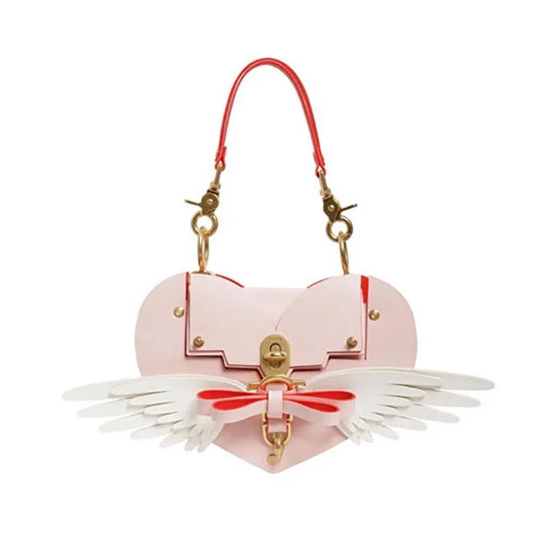 2018 hot fashion handbag Love shape Bow Wings Studded Bag Lock Love Pocket Messenger Bag cool shoulder bag hot fashion leather
2018 hot fashion handbag Love shape Bow Wings Studded Bag Lock Love Pocket Messenger Bag cool shoulder bag hot fashion leather