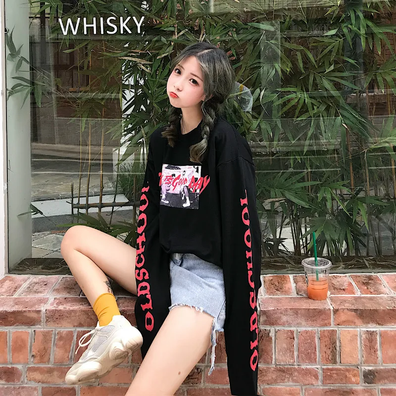 Lychee Casual Loose Long Sleeve Women Sweatshirt Character Letter Print Autumn Womens Tops Crew Neck Lady Sweatshirt
Lychee Casual Loose Long Sleeve Women Sweatshirt Character Letter Print Autumn Womens Tops Crew Neck Lady Sweatshirt