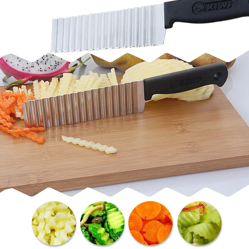 1PC Stainless Steel Wave Onion Potato Slices Wrinkled French Fries Salad Corrugated Cutting Chopped Potatoes Slicer
1PC Stainless Steel Wave Onion Potato Slices Wrinkled French Fries Salad Corrugated Cutting Chopped Potatoes Slicer