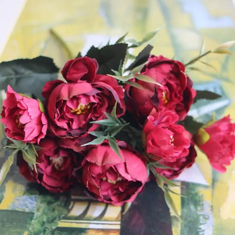 European Mini Peony Five Heads Artificial Flower Living Room Home Decoration Flower Party Wedding Anniversary Decoration
European Mini Peony Five Heads Artificial Flower Living Room Home Decoration Flower Party Wedding Anniversary Decoration