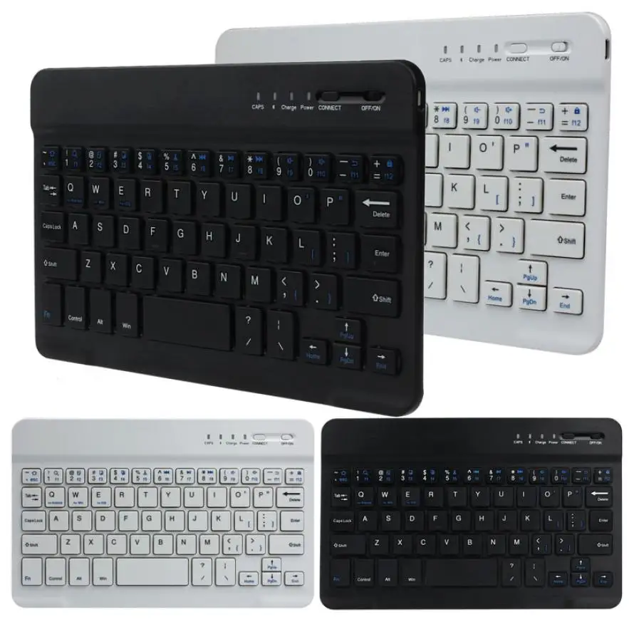 

2019 HOT SALE New Ultra Slim Aluminum Wireless Bluetooth Keyboard For IOS Android Windows PC working time 40 hours 59 keys Nice