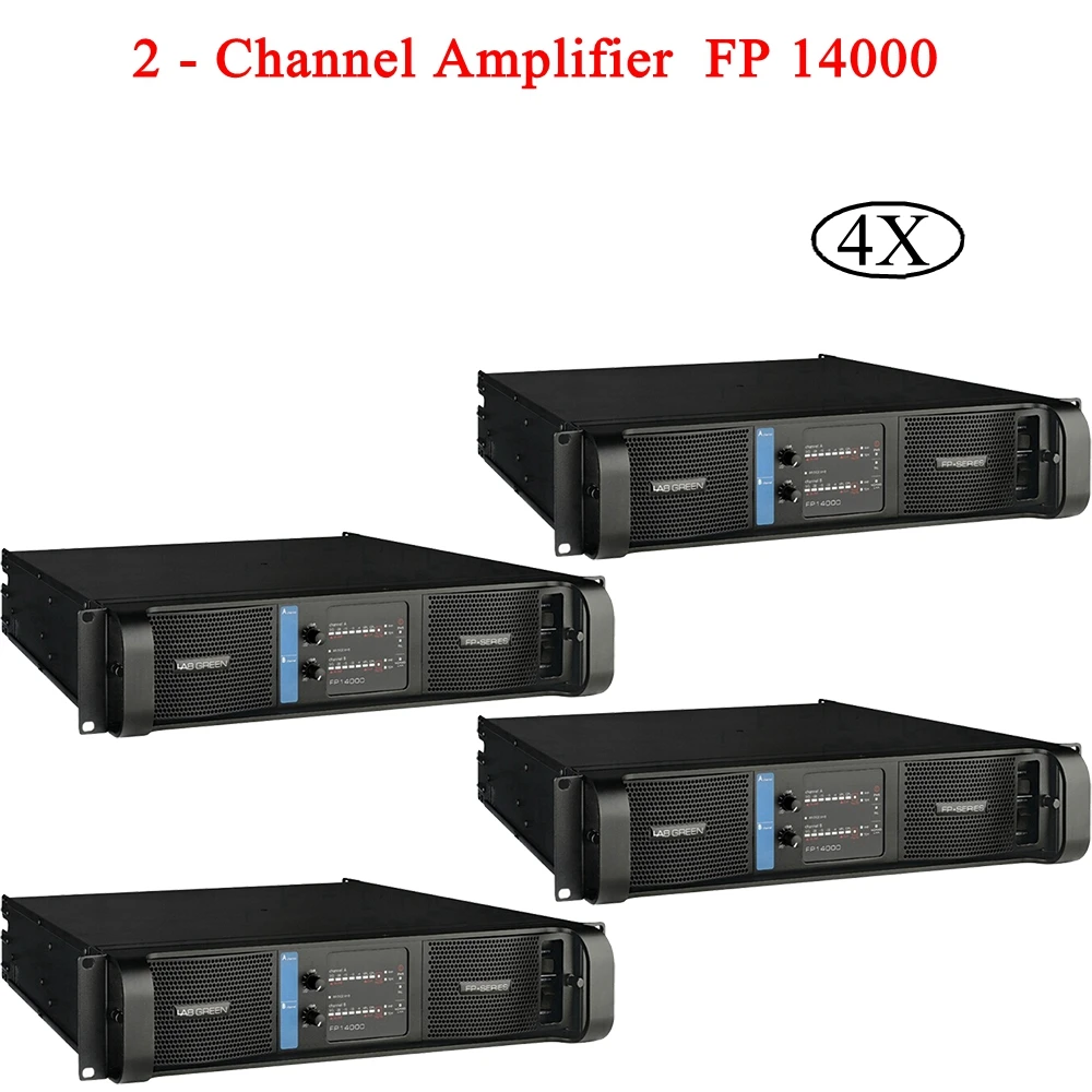 High Quality FP14000 SMPS Amplifier Line Array Amplifier 2 Channel at 2x2350w/8ohm RMS output Banana Binding Post Stage Lighting
High Quality FP14000 SMPS Amplifier Line Array Amplifier 2 Channel at 2x2350w/8ohm RMS output Banana Binding Post Stage Lighting