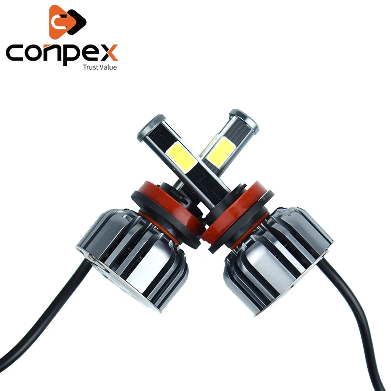2pcs Car Headlight Bulbs LED 12V 2600Lm H4 9003 canbus Car Lights two ways vortex air cooling system four sided LED lamp beads 
2pcs Car Headlight Bulbs LED 12V 2600Lm H4 9003 canbus Car Lights two ways vortex air cooling system four sided LED lamp beads