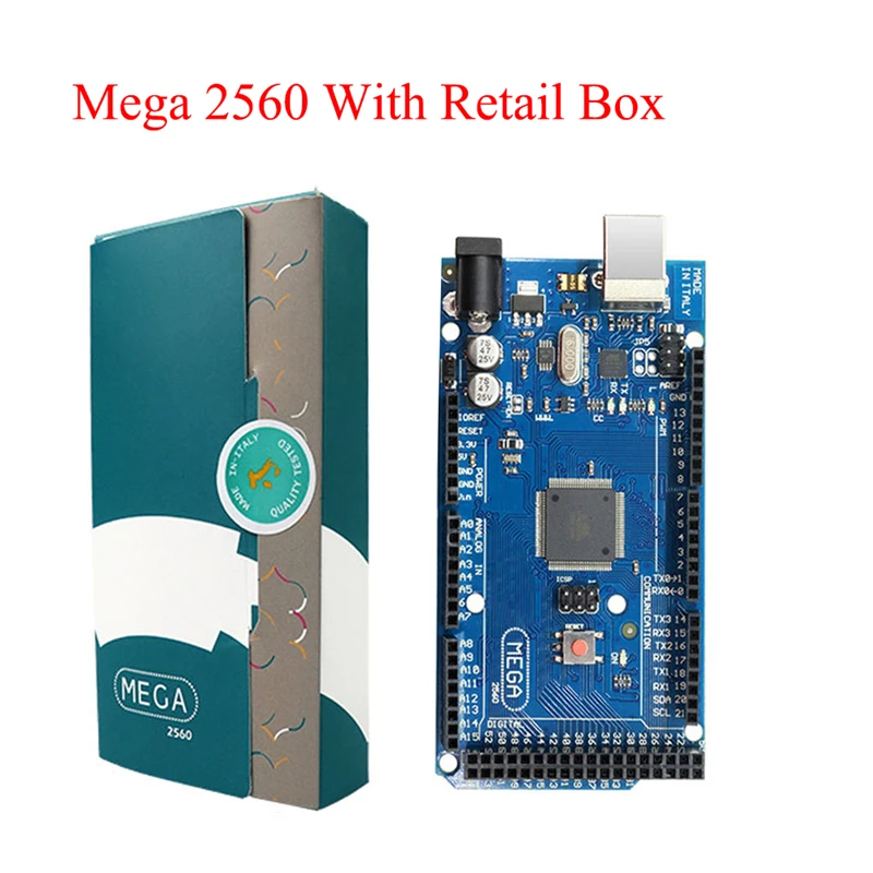 Mega 2560 R3 Board 2012 Offcial Version with ATMega 2560 ATMega16U2 Chip for Arduino Integrated Driver with Retail Box
Mega 2560 R3 Board 2012 Offcial Version with ATMega 2560 ATMega16U2 Chip for Arduino Integrated Driver with Retail Box