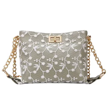 Fashion Lady Messenger Bag Lace Flower PU Leather Stitching Foreign Gas Wild Shoulder Bag New Summer Fashion Chain Shoulder Bags
Fashion Lady Messenger Bag Lace Flower PU Leather Stitching Foreign Gas Wild Shoulder Bag New Summer Fashion Chain Shoulder Bags