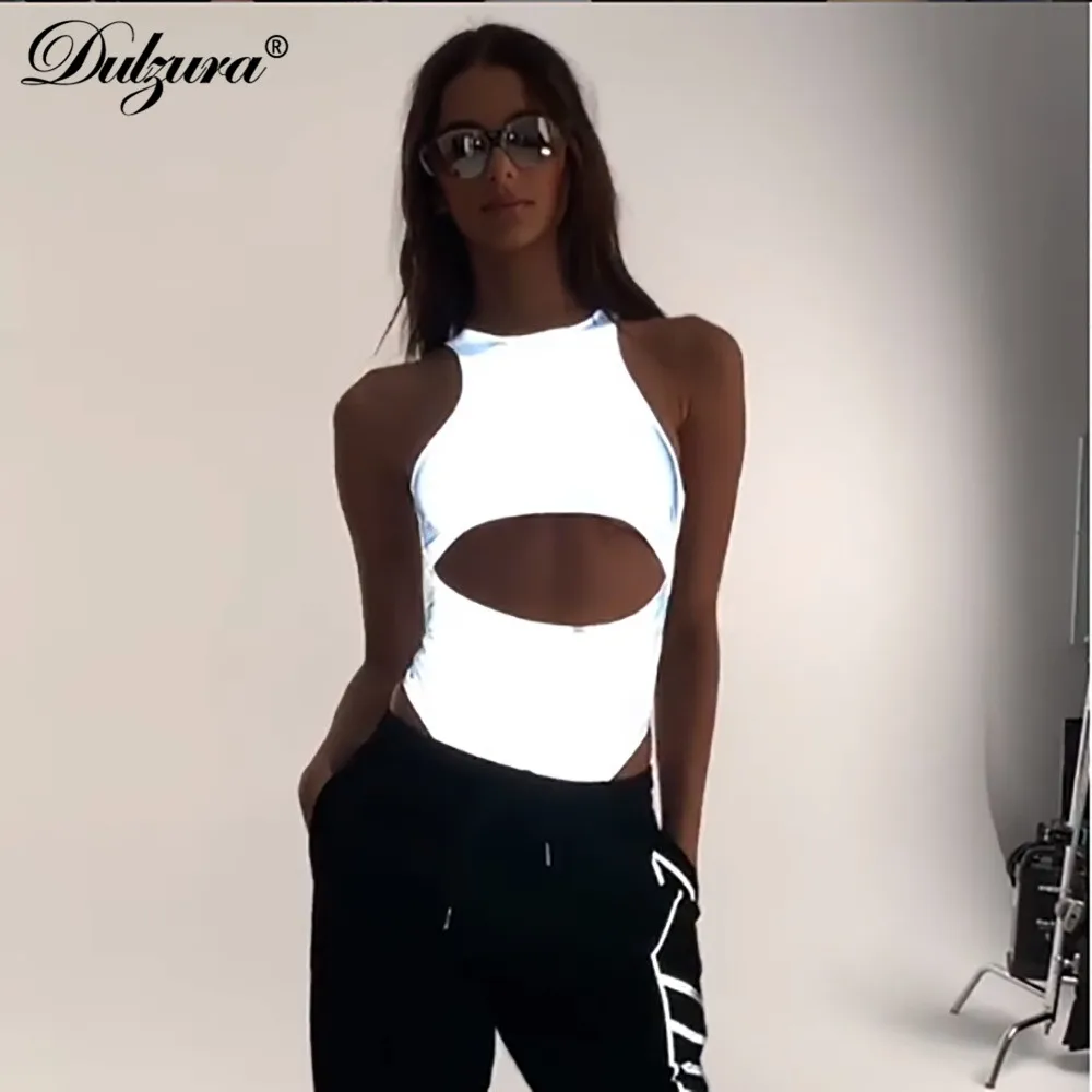Dulzura 2019 women bodysuit hollow out flash reflective sexy festival party streetwear one piece body party club rompers
Dulzura 2019 women bodysuit hollow out flash reflective sexy festival party streetwear one piece body party club rompers