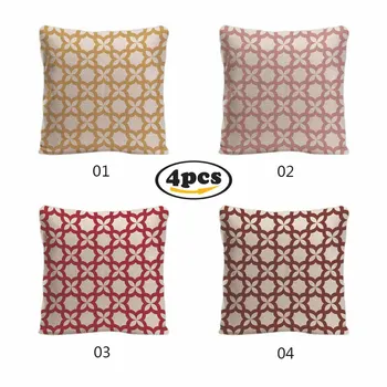 Home Decor Geometry Pattern Throw Pillow Cover Cotton Linen Cushion Case Morder Design Pillowcase for Sofa Chair Bed 4 Pack
Home Decor Geometry Pattern Throw Pillow Cover Cotton Linen Cushion Case Morder Design Pillowcase for Sofa Chair Bed 4 Pack