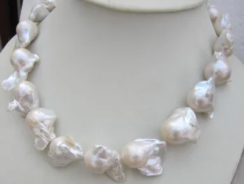 NEW AAA 16-24MM NATURAL SOUTH SEA WHITE BAROQUE PEARL NECKLACE 18 INCH36" earring set
NEW AAA 16-24MM NATURAL SOUTH SEA WHITE BAROQUE PEARL NECKLACE 18 INCH36" earring set