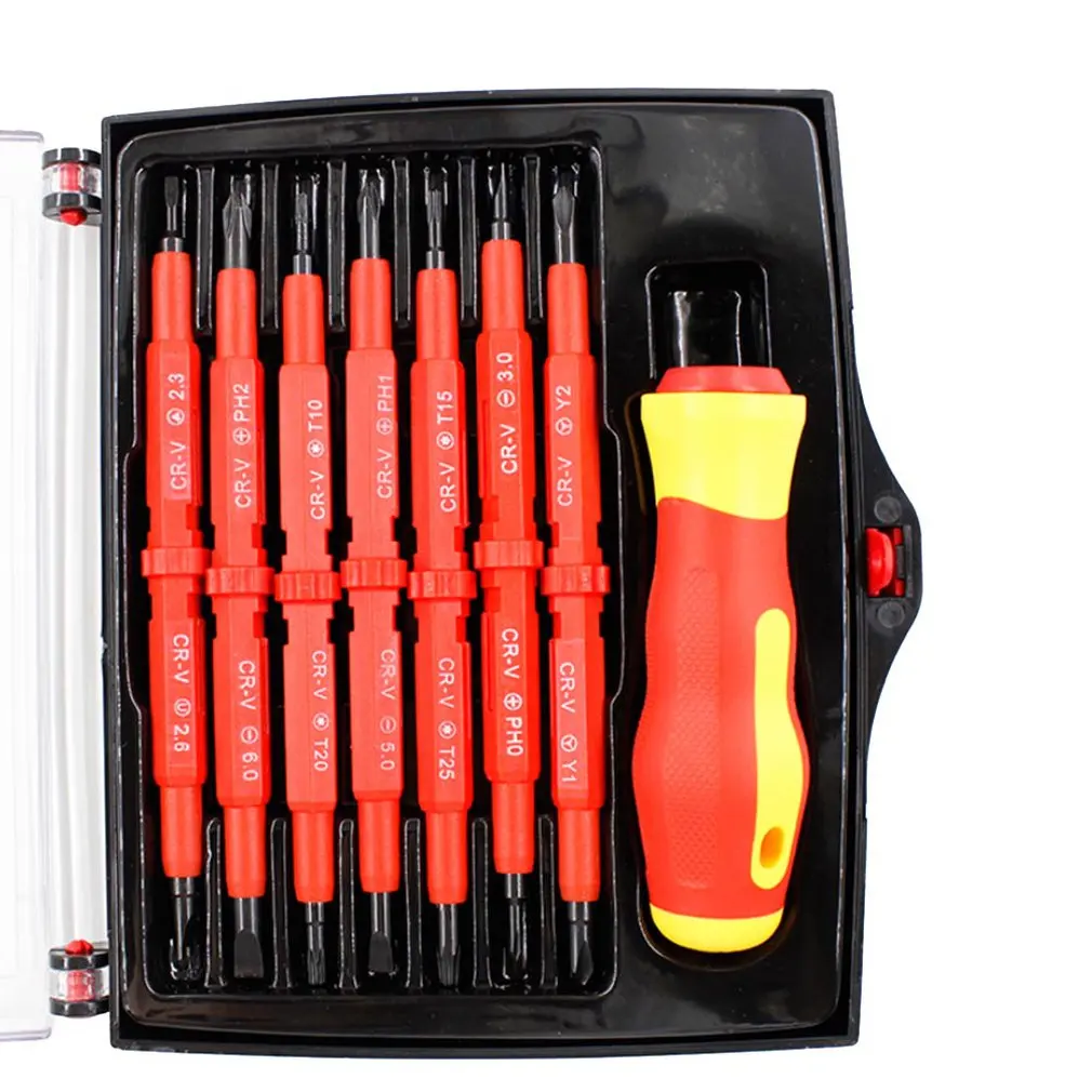 8pcs/lot Dual Use Magnetic Multifunctional Electrical Insulation Screwdriver Combination Tool Utilities Maintenance Tool Sale
8pcs/lot Dual Use Magnetic Multifunctional Electrical Insulation Screwdriver Combination Tool Utilities Maintenance Tool Sale