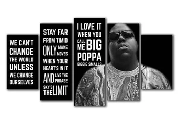 5 Panels Biggie Small Big Poppa Printed Canvas Wall Art Picture for Home Deco Contemporary Artwork Birthday Gift
5 Panels Biggie Small Big Poppa Printed Canvas Wall Art Picture for Home Deco Contemporary Artwork Birthday Gift