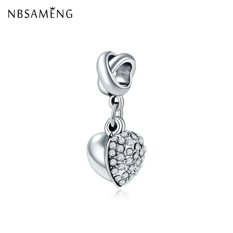 2018 European Clear Blue Silver Plated Crystal Heart DIY Bead Charms Fit Pandora Bracelets & Bangles Women Diy Jewelry Making
2018 European Clear Blue Silver Plated Crystal Heart DIY Bead Charms Fit Pandora Bracelets & Bangles Women Diy Jewelry Making