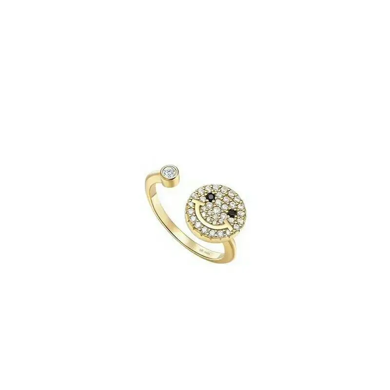 MeiBaPJ Luxury Brand 925 Sterling Silver Smiley Ring Micro Cubic Zirconia Stones Women May Jewelr
MeiBaPJ Luxury Brand 925 Sterling Silver Smiley Ring Micro Cubic Zirconia Stones Women May Jewelr
