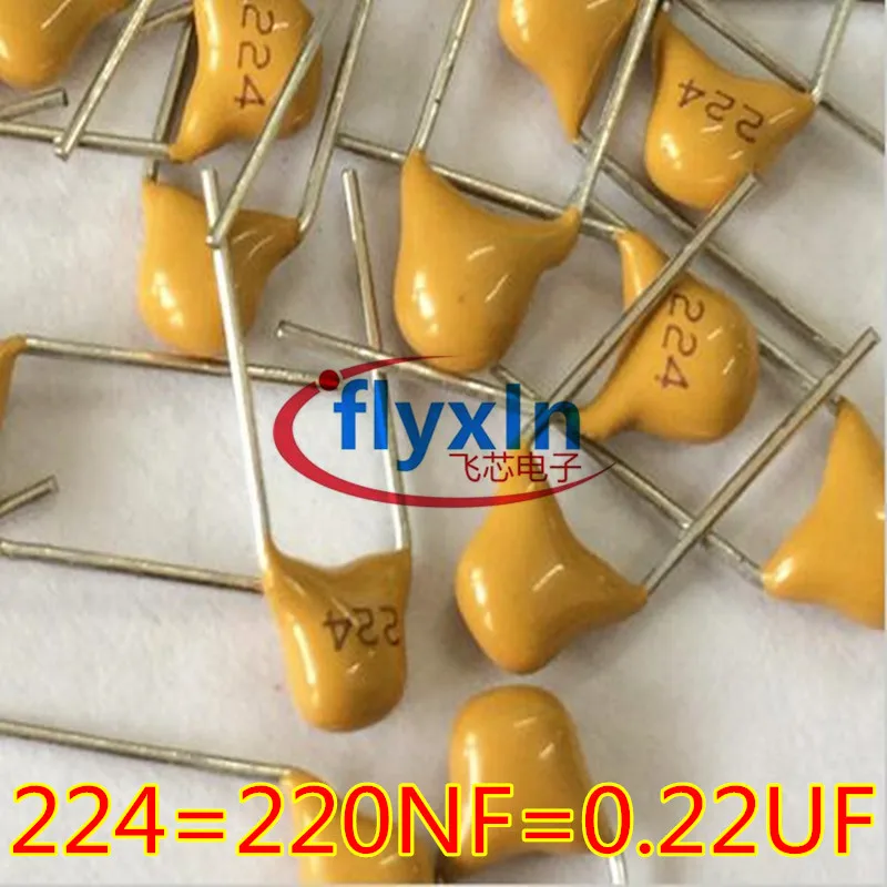 Hot sale 50pcs/lot Multilayer ceramic capacitor 220NF 224 50V 0.22UF 224M P=5.08mm +-20%
Hot sale 50pcs/lot Multilayer ceramic capacitor 220NF 224 50V 0.22UF 224M P=5.08mm +-20%