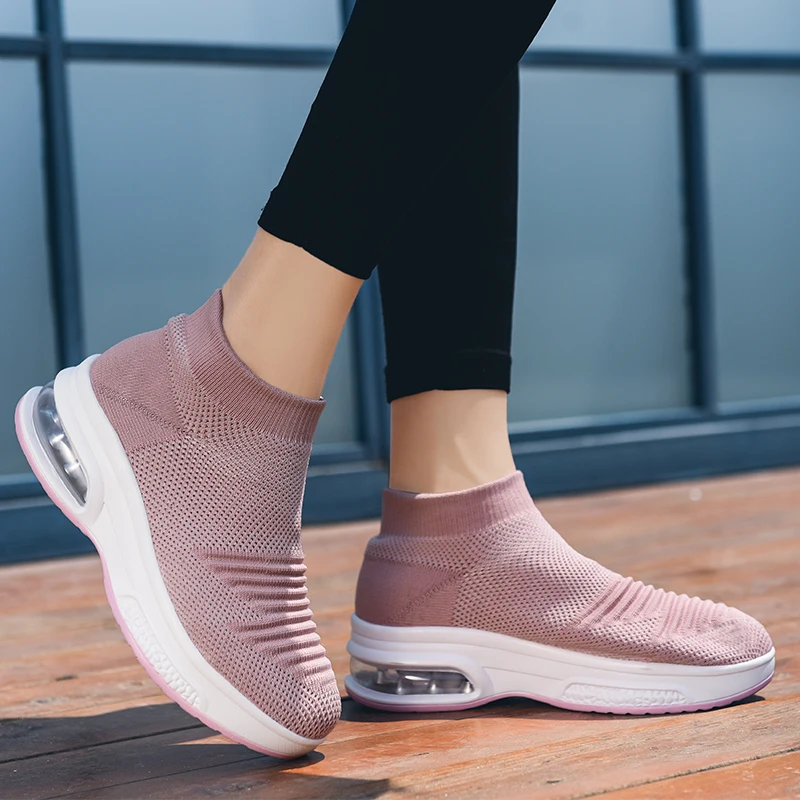 High Quality Women Vulcanized Shoes Casual Wedge Platform Sneakers Woman Stretch Brand Socks Sneakers Fashion Ladies Loafers
High Quality Women Vulcanized Shoes Casual Wedge Platform Sneakers Woman Stretch Brand Socks Sneakers Fashion Ladies Loafers