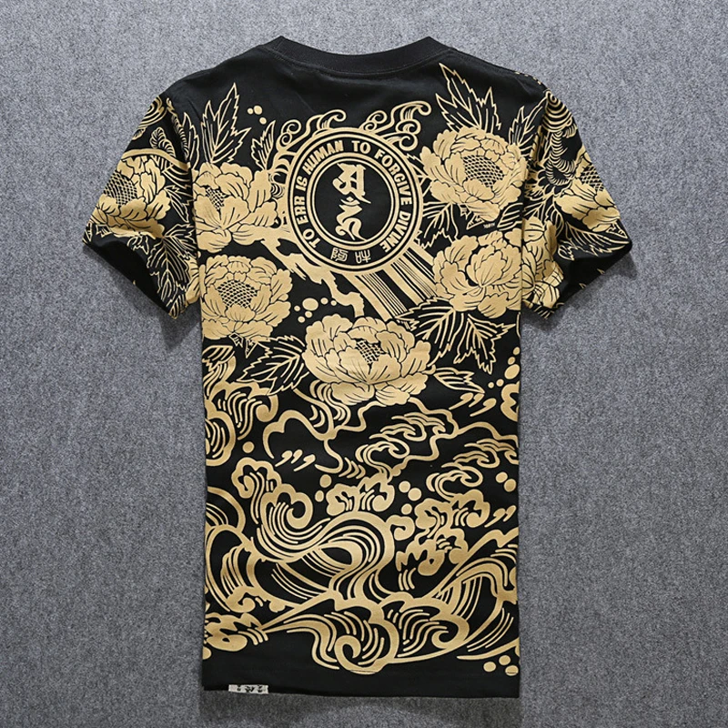 Print O-neck Cotton Tshirts Men T Shirt Homme Hip Hop New Is Popular Logo Summer Chinese Lotus Tattoo Half Sleeve Short 2019
Print O-neck Cotton Tshirts Men T Shirt Homme Hip Hop New Is Popular Logo Summer Chinese Lotus Tattoo Half Sleeve Short 2019
